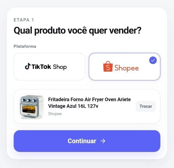Cole o link do produto